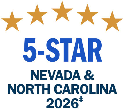 5 Star Rating Nevada and North Carolina