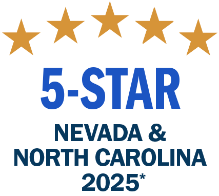 5 Star Rating Nevada and North Carolina