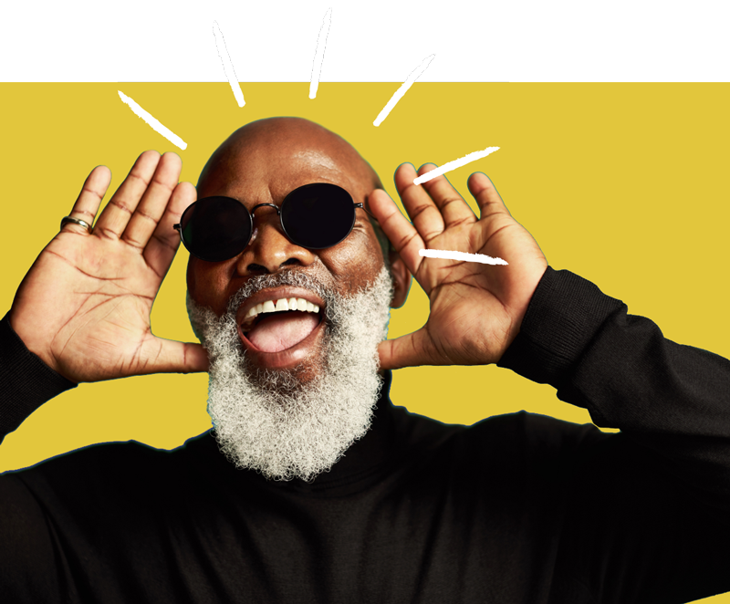 Happy elderly couple